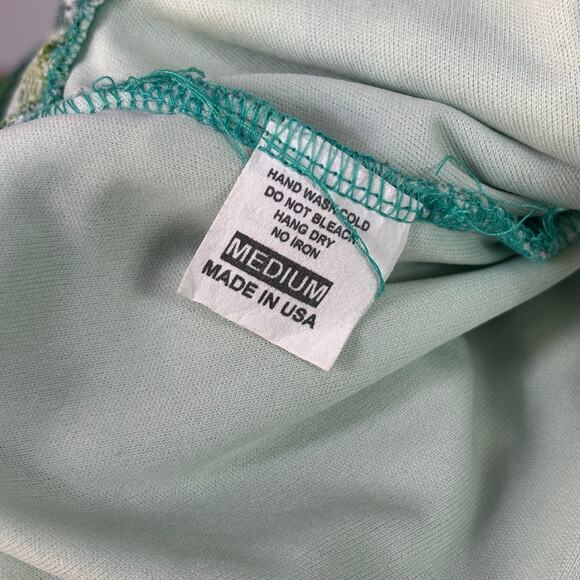 Vintage y2k Whimsigoth Fairygrunge Corset Top Medium Green Lace Fairy Coquette - Picture 12 of 13